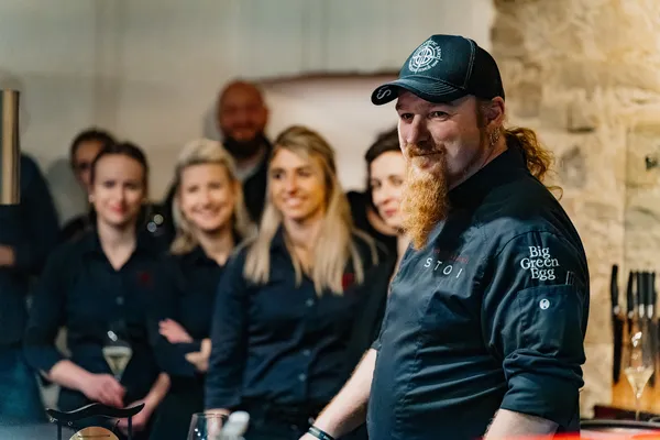 Das Küchenteam vor dem Service