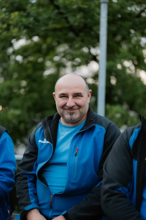 Mitarbeiter beim Sommerfest